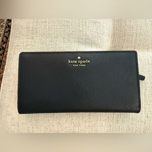 Kate Spade Slim Black Leather Wallet
